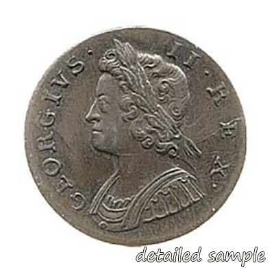 1729-1739 King George II Halfpenny